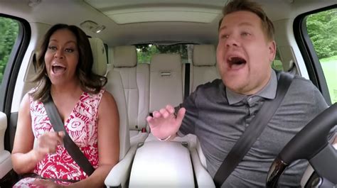 james corden and michelle obama car karaoke