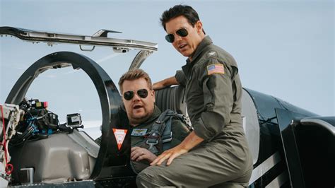 james corden tom cruise airplane