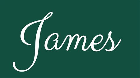 james in cursive