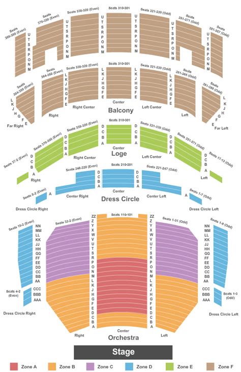 james m nederlander theatre seating chart