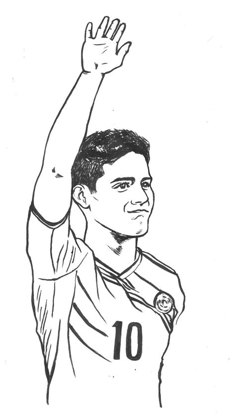 james rodriguez para dibujar