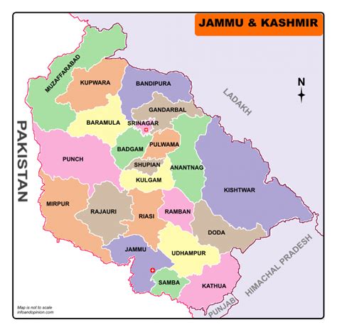 jammu kashmir district map
