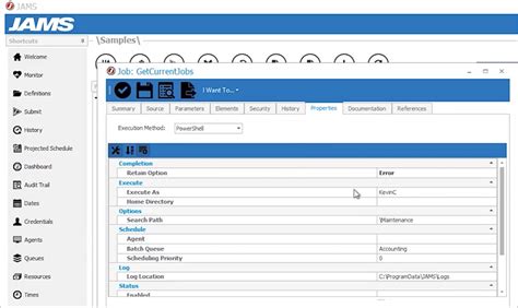 Jams Scheduling Software