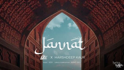 JANNAT LYRICS Sufna in 2020 Song lyric quotes, Song qoutes