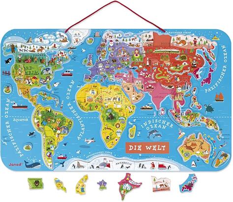 Janod Carte d'europe magnétique Made in Bébé