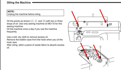 Janome Sewing Machine Oiling