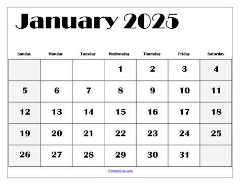 Free Printable Calendars For January 2025 Ashely