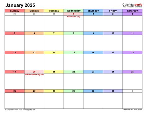 2025 Calendar Template Excel Google Sheets Highfile