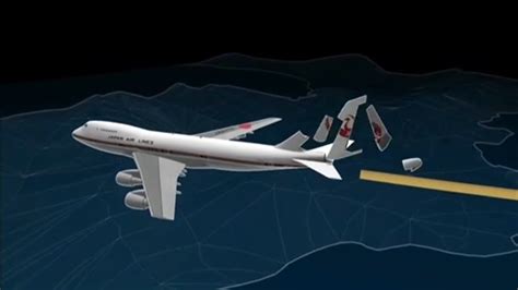 japan airlines flight 123 crash animation