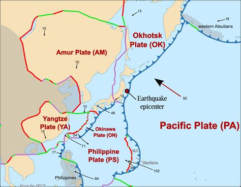 japan earthquake 2011 plate boundary type