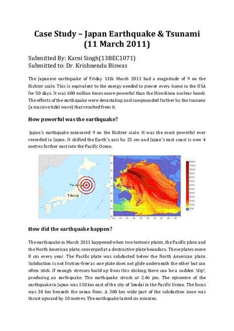 japan earthquake case study