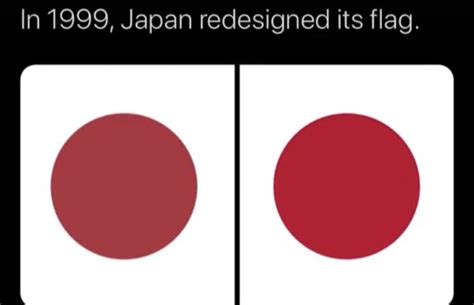 japan flag color change