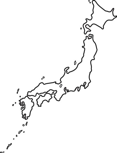 japan map outline