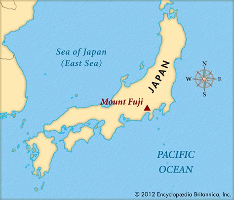 japan mount fuji map
