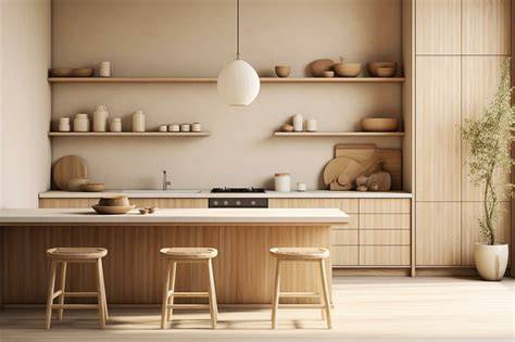 japandi style kitchen design harmony  functional elegance