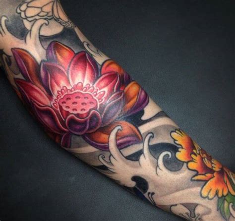 Inspiring Japanese Lotus Flower Tattoo Designs 2023