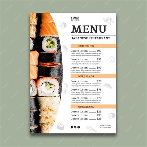 20+ Japanese Restaurant Menu Templates Download in PSD, EPS