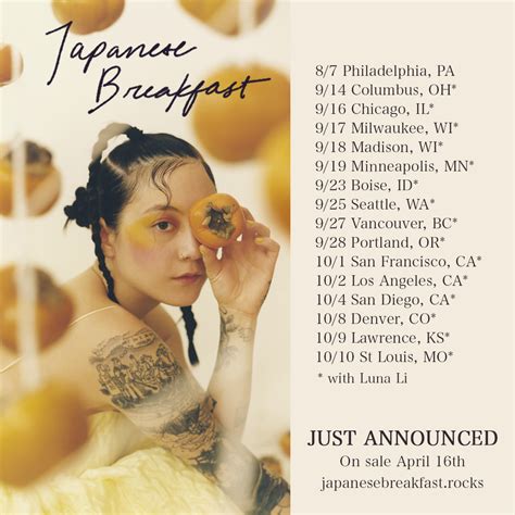 japanese breakfast tour dates