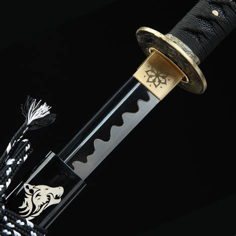 japanese classic ninja warrior sword black
