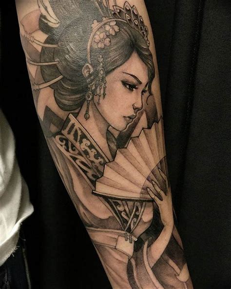 japanese geisha tattoo