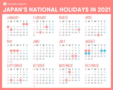 2025 Japan Calendar with Holidays