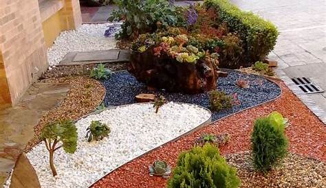 Jardines Decorados Con Piedras De Colores . Ideas Para corar Un Jardín