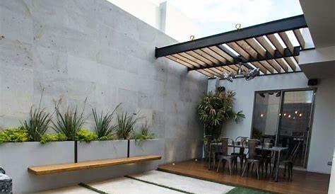 Área exterior caf s2 arquitectos jardines minimalistas