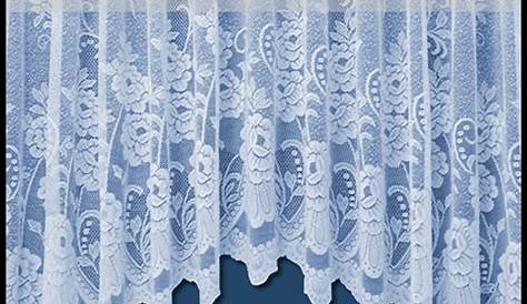 Ella Floral Scalloped Jardiniere Net Curtain Finished In