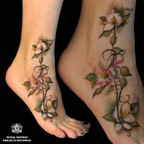 Incredible Jasmine Flower Tattoo Designs 2023