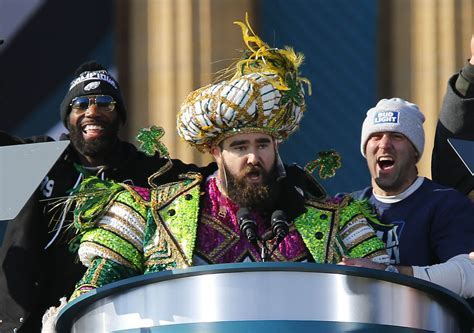 jason kelce super bowl parade outfit