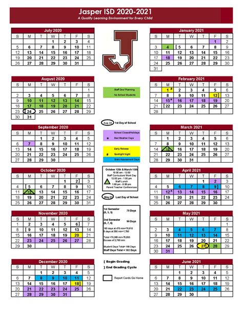 jasper isd academic calendar 2023
