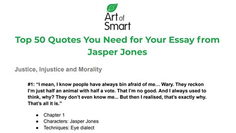 Jasper Jones Quotes And Techniques
