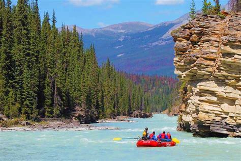 Jasper Athabasca River Rafting, Canada Editorial Stock Image Image of