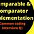 java interview questions comparable and comparator