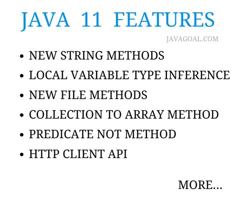 java 11 features with examples javatpoint