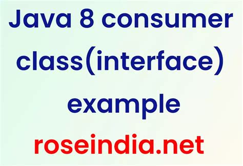 java 8 consumer functional interface example