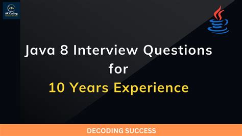 java 8 interview questions for 10 years experience coding