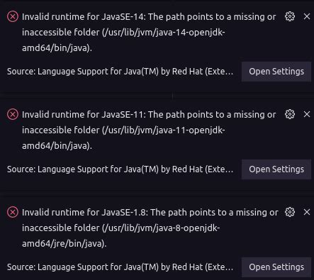 Java Are Missing Or Invalid