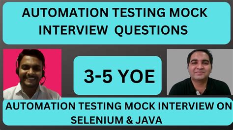 java automation testing interview questions for 3 years experience