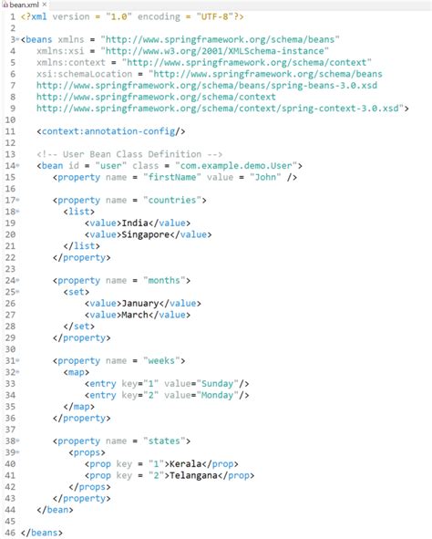 Java Bean Xml Property