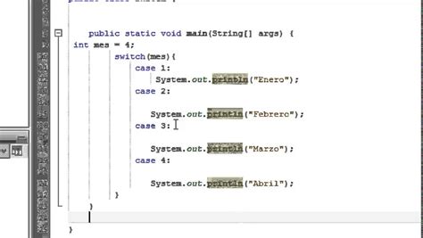 Java Case Default Break