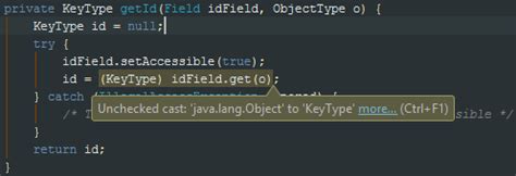 java cast object to map unchecked