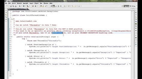 Java Catch Throwable For Logging