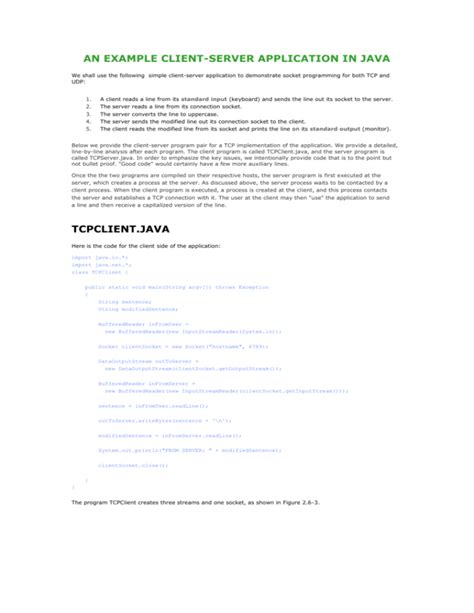 Java Client Server Login Example