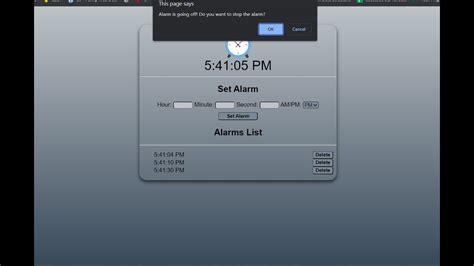 Java Code For Alarm System