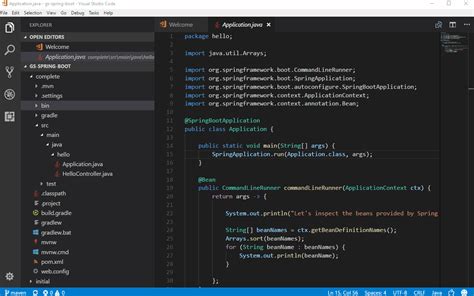 java code spring boot