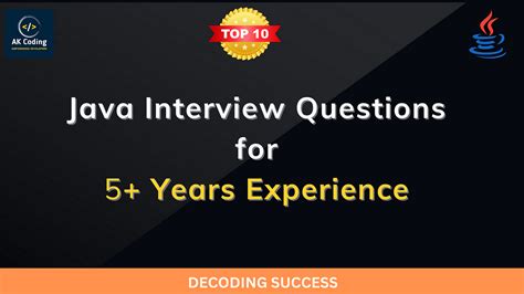 java coding questions for 5 years experience