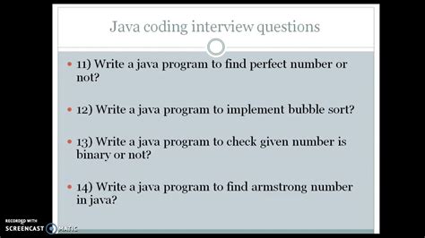 java coding round interview questions