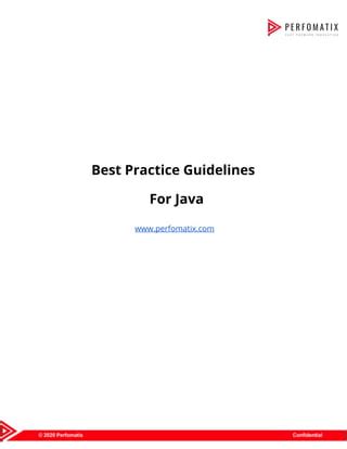 java coding standards pdf