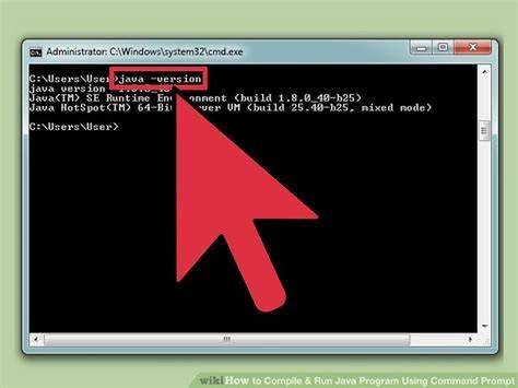 A terminal window showing Java compilation and execution commands for a myjav project